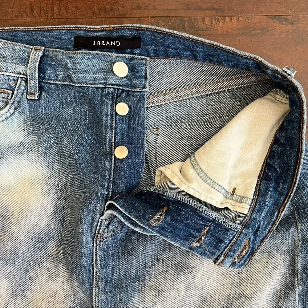 J BRAND Denim Mini Skirt Button Fly Size 26
